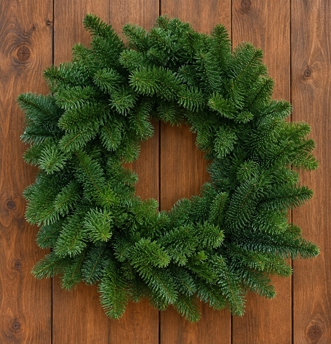 18 INCH noble clamp wreath